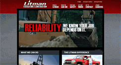 Desktop Screenshot of litmanexcavating.com